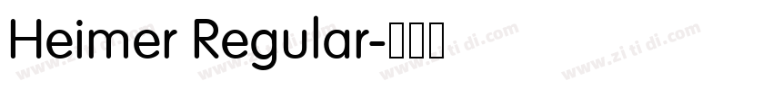 Heimer Regular字体转换 Heimer Regular字体转换